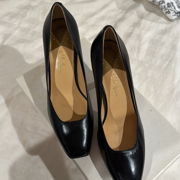 Cole Haan Black Leather Heels - Picture 2 of 6